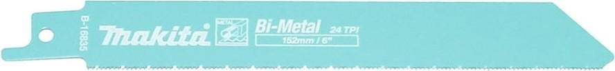 Полотна для сабельных пил MAKITA B-16835 для металла 152x0,9x24tpi, 5 шт.