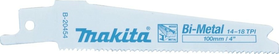 Полотна для сабельных пил MAKITA B-20454 для дерева/металла 100x0,9x14-18tpi, 5 шт.