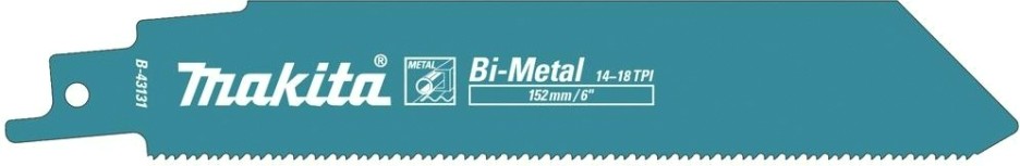 Полотна для сабельных пил MAKITA B-43131 для металла 152x1,1x14+18tpi, 5 шт.
