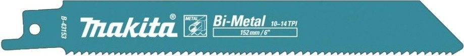 Полотна для сабельных пил MAKITA B-43153 для металла 152x1,25x10-14tpi, 5 шт.
