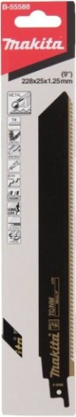 Полотна для сабельных пил MAKITA B-55588 для металла 228x1,25x8tpi