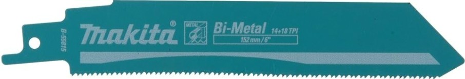 Полотна для сабельных пил MAKITA B-55815 для металла 152x1,1x14+18tpi, 5 шт.