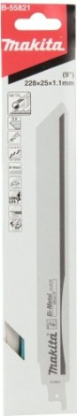 Полотна для сабельных пил MAKITA B-55821 металла 225x1,1x14+18tpi, 5 шт.