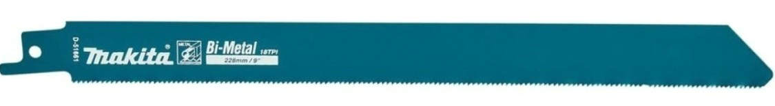 Полотна для сабельных пил MAKITA D-51661 по металлу 225x0,9x18tpi, 2 шт.
