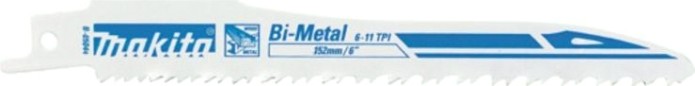 Полотна для сабельных пил MAKITA Super Express для дерева с гвоздями/металла 152х0,9х6-11tpi, 25 [B-05044-25]