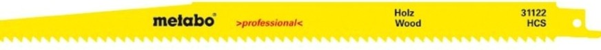 Полотна для сабельных пил METABO S1344D 300x1,25/4,0 мм HCS (2шт.) [631122000]