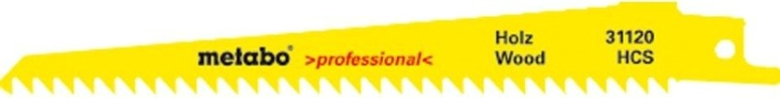 Полотна для сабельных пил METABO S644D 150x1,25/4,0 мм HCS (2шт.) [631120000]