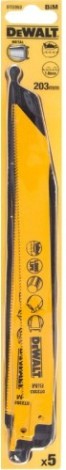 Полотна для сабельных пил по металлу DeWALT BIM 203 мм S1122BF (5шт.) DT2353-QZ [DT2353-QZ]