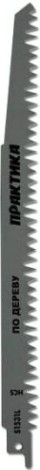Полотна для сабельных пил ПРАКТИКА s1531l hcs, по дереву, шаг 5 мм, длина 240 мм, 2 шт [773-521]