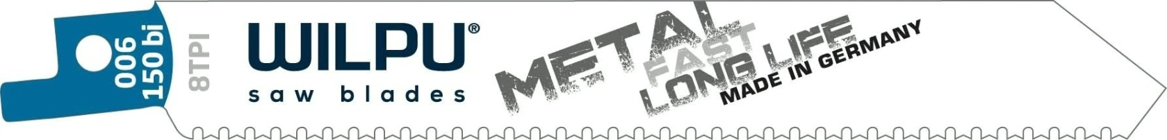 Полотна для сабельных пил WILPU 006/150 bi металла, дерева с ост.металла (быстрый точный рез) [1851500005]