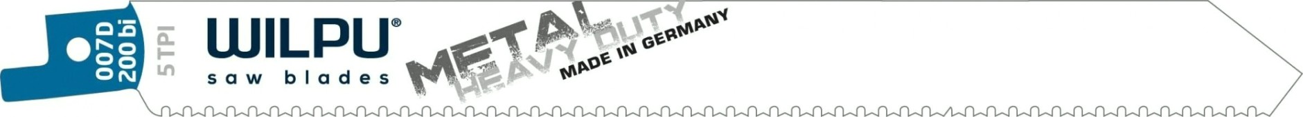Полотна для сабельных пил WILPU 007 D/200 bi цвет.металлов (параллельный распил) 5 шт/уп [1872000005]