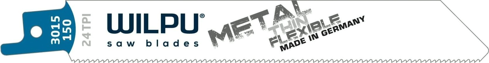 Полотна для сабельных пил WILPU 3015/150 bi-metall жести, стали толще, чем 1,2мм мелкозубно [1421500005]