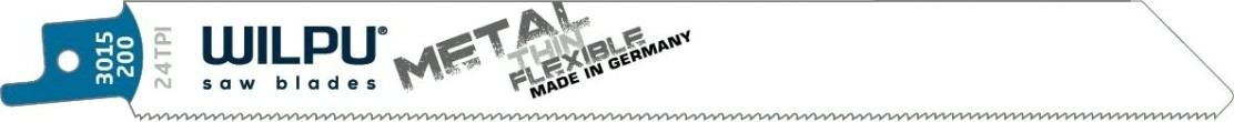 Полотна для сабельных пил WILPU 3015/200 bi-metall жести, стали толще, чем 1,2мм мелкозубно [1422000005]