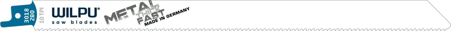 Полотна для сабельных пил WILPU 3018/280 нерж.ст. 3,5-5 мм, цвет.мет 5шт/уп [1482800005]