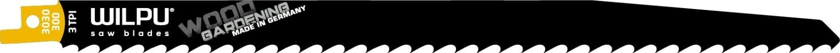 Полотна для сабельных пил WILPU 3030/300 по дереву, крупный зуб 5шт/уп [1273000005]
