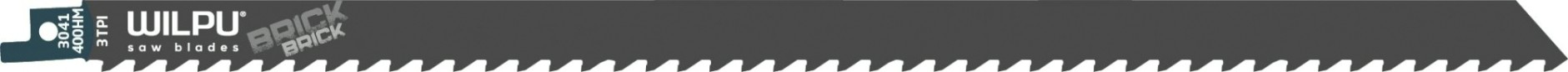 Полотна для сабельных пил WILPU 3041/400 HM для дерева, газобетона, эпоксидных материалов 1шт/ [1624000001]