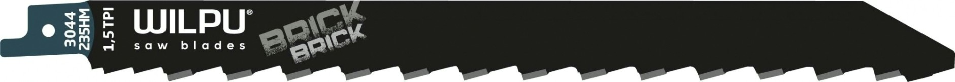 Полотна для сабельных пил WILPU 3044/235 HM для кирпича 1шт/уп [1652300001]