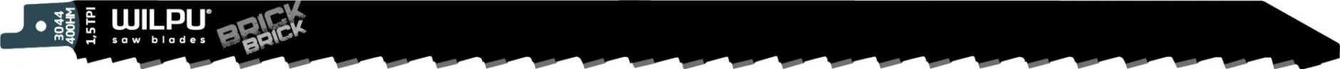 Полотна для сабельных пил WILPU 3044/400 HM для кирпича 1шт/уп [1654000001]