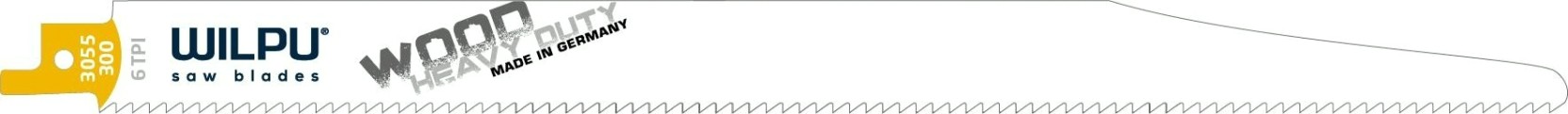 Полотна для сабельных пил WILPU 3055 bi bi-metall дерева (быстрый прямой рез) 3шт/уп [1573000003]