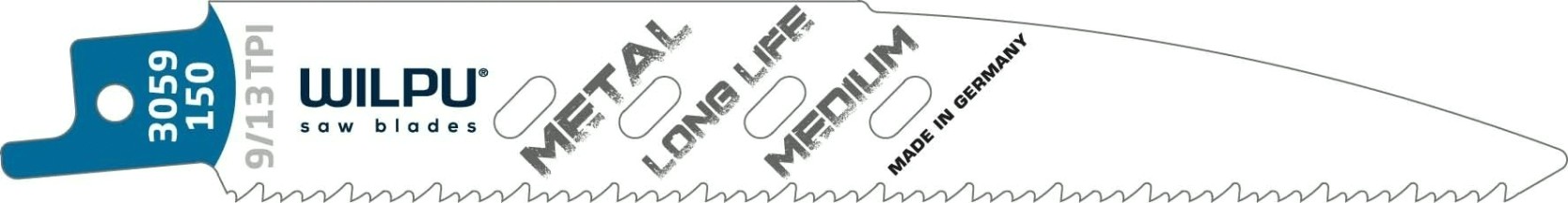 Полотна для сабельных пил WILPU 3059/150 bi-металл 2,5-3,5 мм 5шт/уп