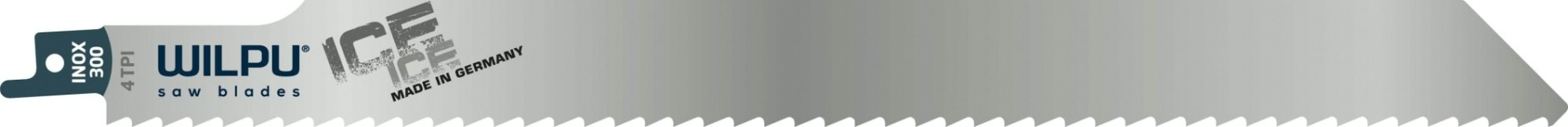 Полотна для сабельных пил WILPU INOX 300 продуктов глубокой заморозки, льда, дерева 1шт/уп [1693000001]
