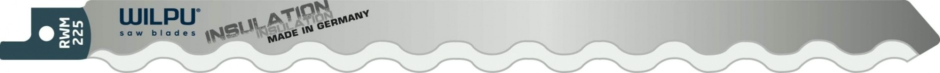 Полотна для сабельных пил WILPU RWM 225 резины, кожи, изоляционного материала 2шт/уп [1602200002]