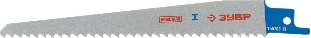 Полотна для сабельных пил ЗУБР ЭКСПЕРТ s611df эл. ножовки bi-metall, дерево с гвоздями, д [155702-13]