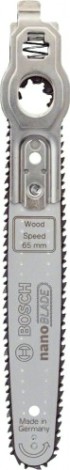 Полотно для ножовки BOSCH Nanoblade Wood Speed Easy Cut 65 мм [2609256D86]