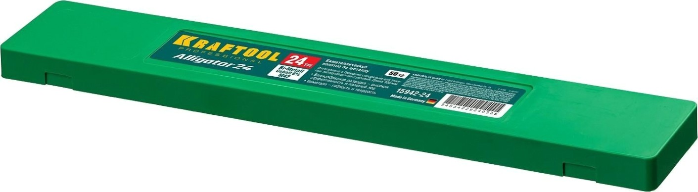 Полотно для пил по металлу KRAFTOOL Alligator-24 bi-metal гибкое 24 tpi [15942-24]