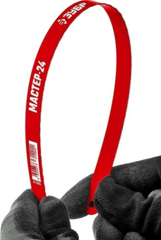 Полотно для пил по металлу ЗУБР МАСТЕР-24 гибкое 24 tpi: универсальный рез, 300 мм, высокоуг [15853-24-1]