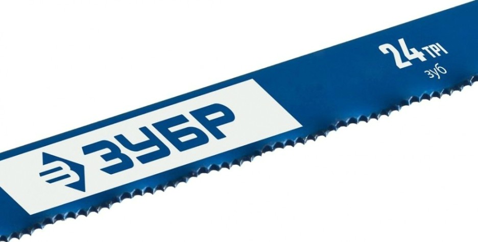 Полотно для пил по металлу ЗУБР ПРОФЕССИОНАЛ 24 TPI биметаллическое 300 мм [15855-24]