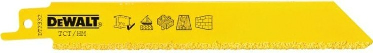 Полотно для сабельных пил DeWALT TCT 152 мм DT2332-QZ Recip CARBIDE GRIT (2шт) [DT2332-QZ]