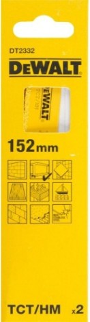 Полотно для сабельных пил DeWALT TCT 152 мм DT2332-QZ Recip CARBIDE GRIT (2шт) [DT2332-QZ]