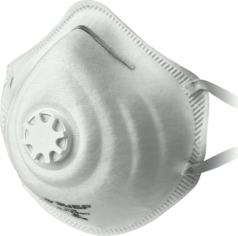 Полумаска фильтрующая ЗУБР ФК-95 FFP2 с клапаном, коническая [11163-2_z01]