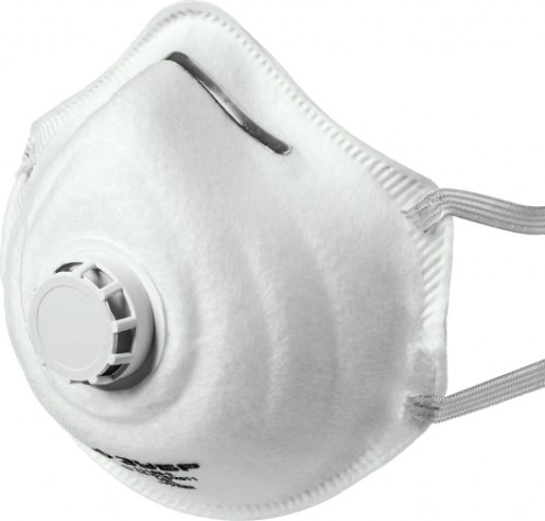 Полумаска фильтрующая ЗУБР ФК-99 коническая, с клапаном ffp3 [11163-3]