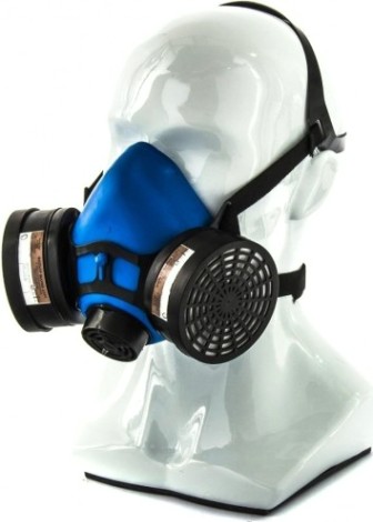 Полумаска "ИСТОК"-300/400 изолирующая, со сменными комбинированными фильтрами А1Р1, 89243 [892437]