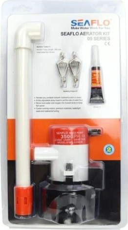 Помпа циркуляционная SEAFLO 22 л/мин, патрубок 19 мм, 12V, с аэраторной трубой [SFBP1-G350-09]