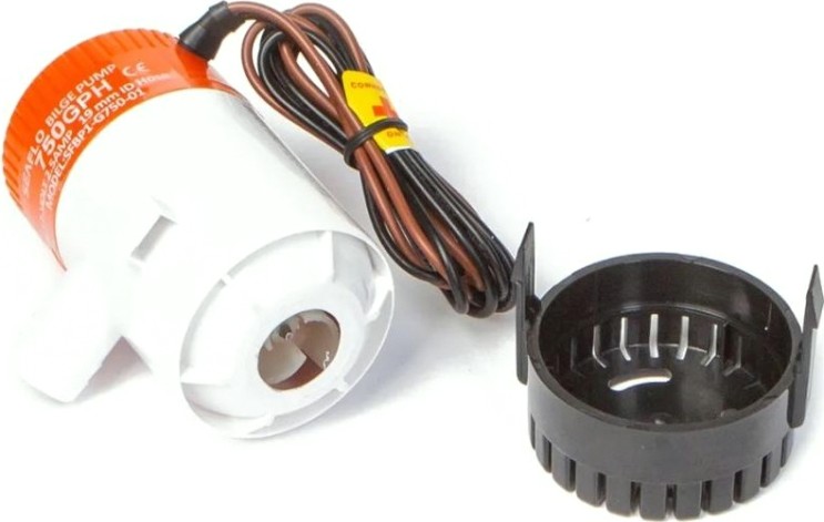 Помпа водооткачивающая SEAFLO трюмная, 12V 750 галлон/час, патрубок 19 мм [SFBP1-G750-01]