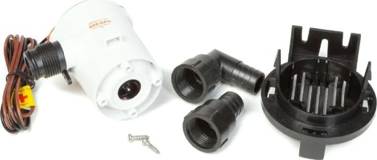 Помпа водооткачивающая SEAFLO трюмная, 12V 800 галлон/час, патрубок 19 мм [SFBP1-G800-03]