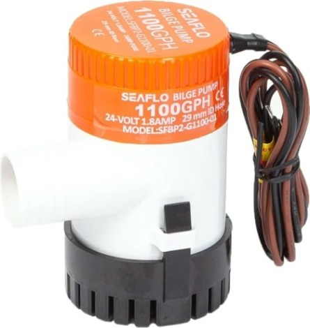 Помпа водооткачивающая SEAFLO трюмная, 24V 1100 галлон/час, патрубок 29 мм [SFBP2-G1100-01]