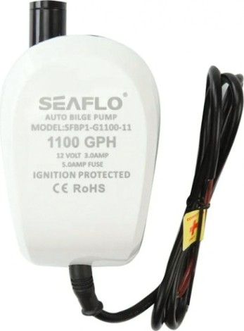 Помпа водооткачивающая SEAFLO трюмная, автоматическая, 12V 1100 галлон/час, патрубок 29 мм [SFBP1-G1100-11]