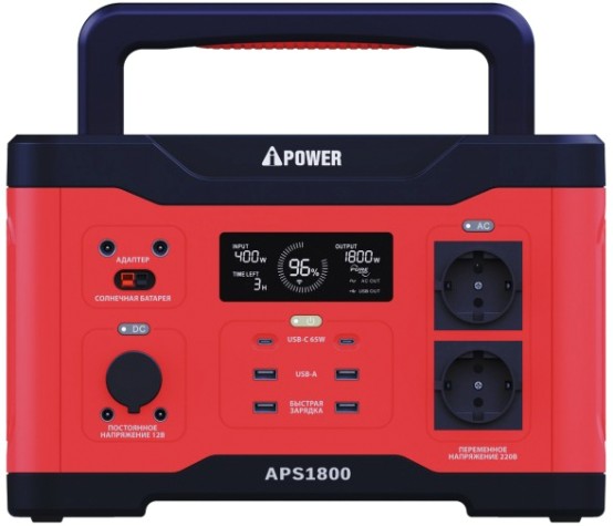 Портативная электростанция A-iPOWER APS1800 аккумуляторная [20603]