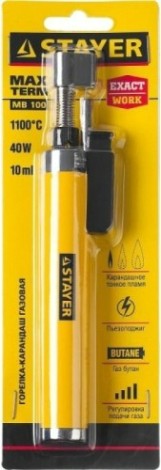 Портативная горелка STAYER MAXTerm "master", с пьезоподжигом, регулировка пламени, 11 [55560]