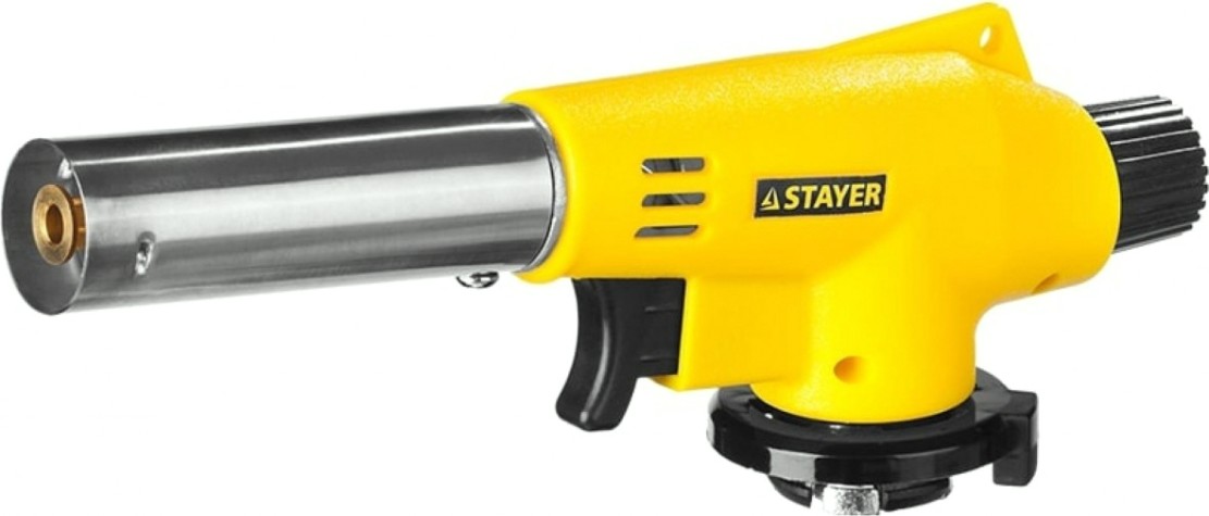 Портативная горелка STAYER MAXTerm на баллон, "master", с пьезоподжигом, регулировка [55584]