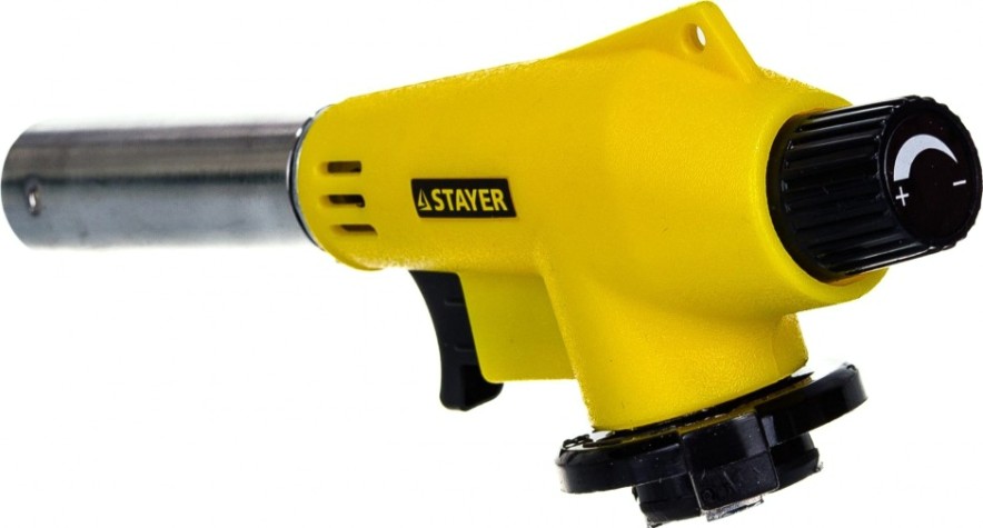 Портативная горелка STAYER MAXTerm на баллон, "master", с пьезоподжигом, регулировка [55584]