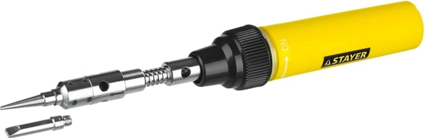 Портативная горелка STAYER PROTerm "master" 3в1, регулировка пламени, 2 насадки, 1200 [55506-H4]
