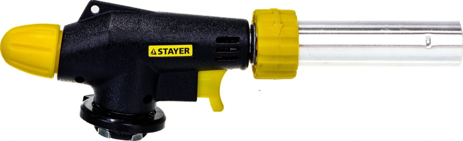 Портативная горелка STAYER PROTerm на баллон, "professional", с пьезоподжигом, регули [55580]