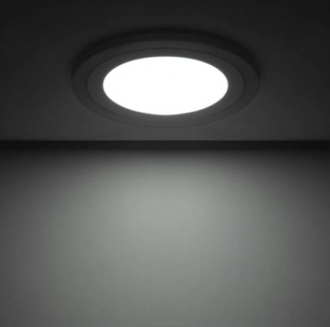 Потолочный светодиодный светильник GAUSS Backlight круг 12+4w 960lm 4000k 3 реж led [BL119]