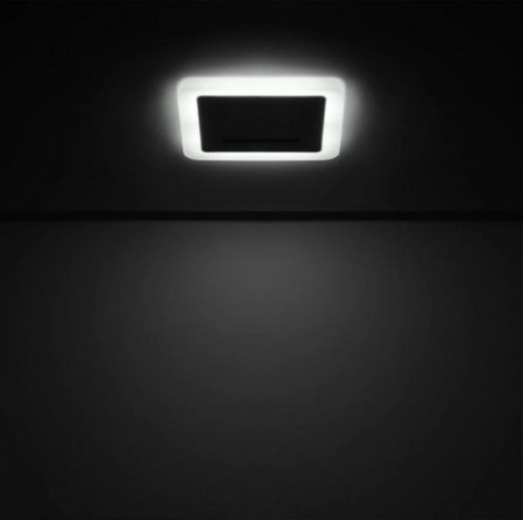 Потолочный светодиодный светильник GAUSS Backlight квадрат 3+3w 350lm 4000k 3 реж led [BL121]