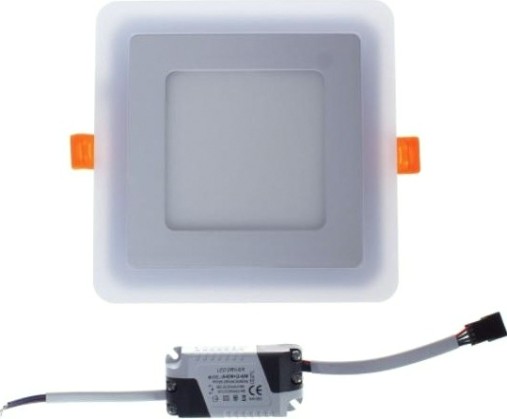 Потолочный светодиодный светильник GAUSS Backlight квадрат 6+3w 540lm 4000k 3 реж led [BL123]